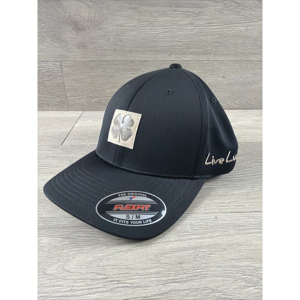 Black Clover Men's Black Flexfit Hat S/M Stretch Band Performance Cap